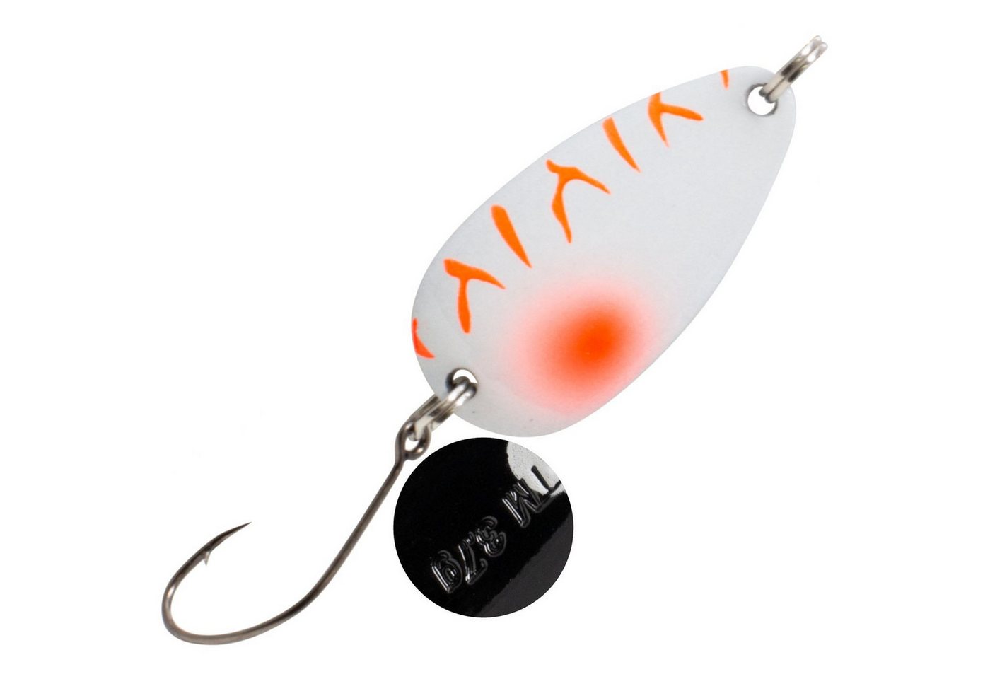 Fishing Tackle Max Kunstköder Spoon Bee 3,7 g weiß - orange / schwarz - weiß