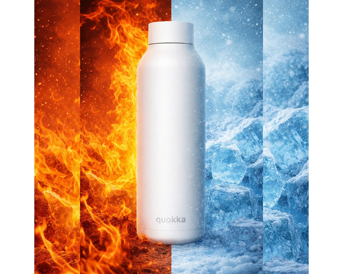Quokka Trinkflasche Acero Thermo aus Edelstahl 510 ml Isolierflasche mit Trageschlaufe, Thermofunktion Bild 3