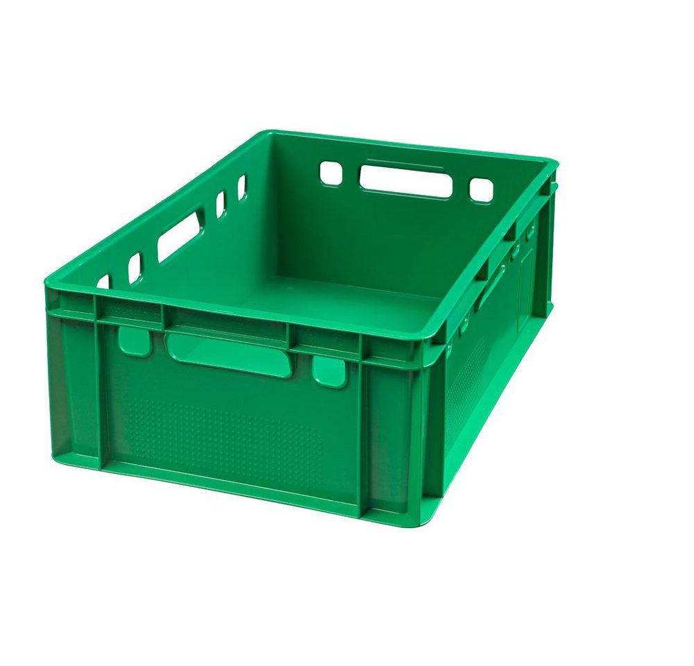 Logiplast Transportbehälter Eurokisten E2 Metzgerkiste Grün, (Spar-Set, 5 Stück), Lebensmittelecht, stapelbar, widerstandsfähig