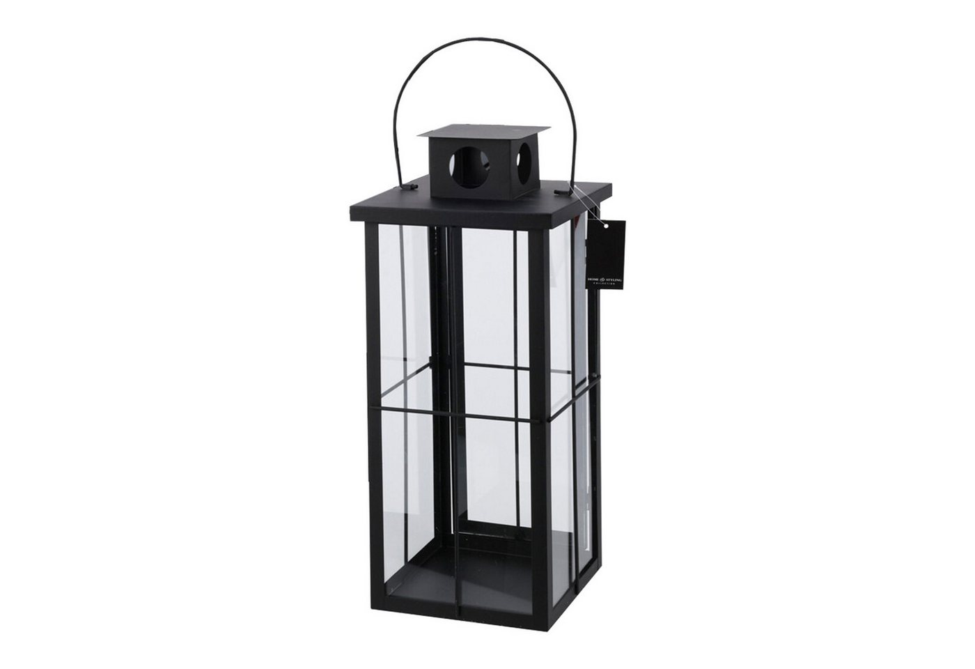 Mojawo Laterne Stalllaterne Metall Laternen Schwarz Gartenlaterne Windlicht B20xH45cm Bild 4