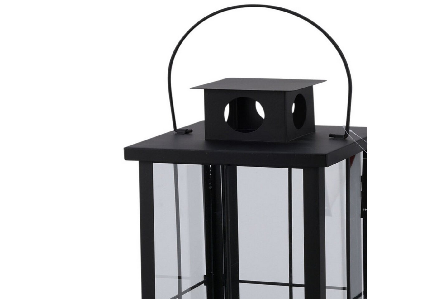 Mojawo Laterne Stalllaterne Metall Laternen Schwarz Gartenlaterne Windlicht B20xH45cm Bild 5