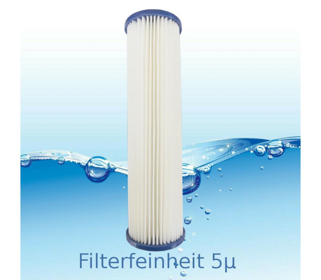 Aquintos Wasseraufbereitung Wasserfilter Lamellenfilter Faltenfilter 10 x 2,5 Zoll 5 Micron
