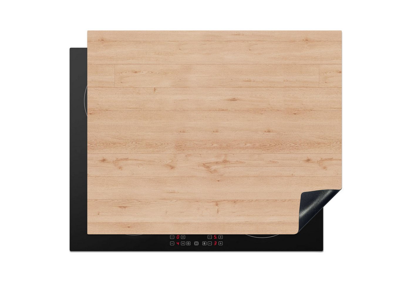 MuchoWow Herd-Abdeckplatte Holz - Muster - Regale, Vinyl, (1 tlg), Abdeckung Induktionskochfeld Schutzmatte, Küche Deko, 65x52 cm Bild 4