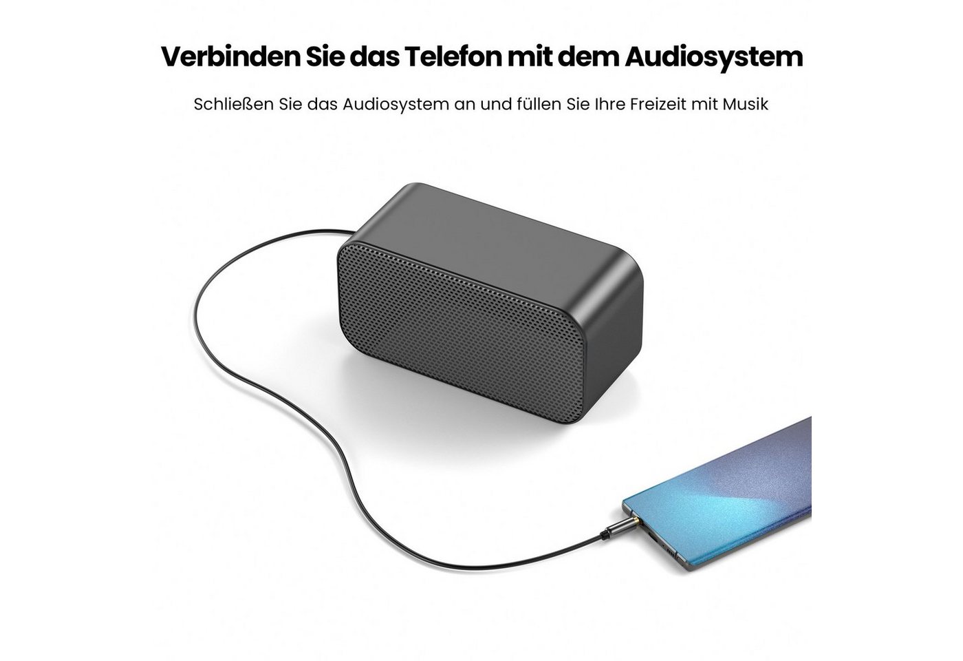 JAMEGA AUX Kabel 3,5mm 90° Winkel - Variation Audio-Kabel, Aux Klinkenstecker, Klinkenstecker (150 cm) Bild 4