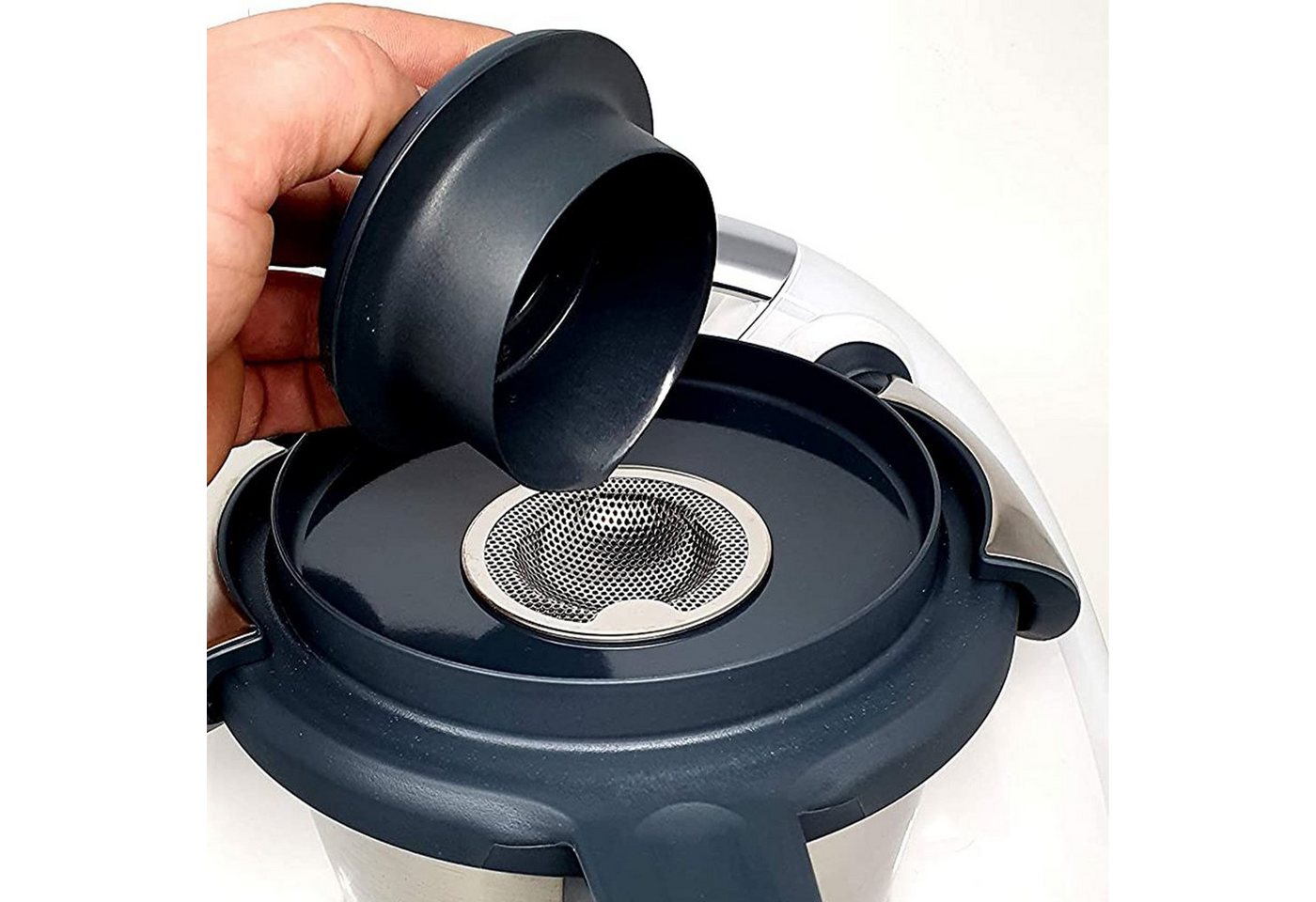 mix-slider Siebaufsatz Spritzschutz Sieb für Thermomix, Spritzschutz für den Deckel für Thermomix Bild 2