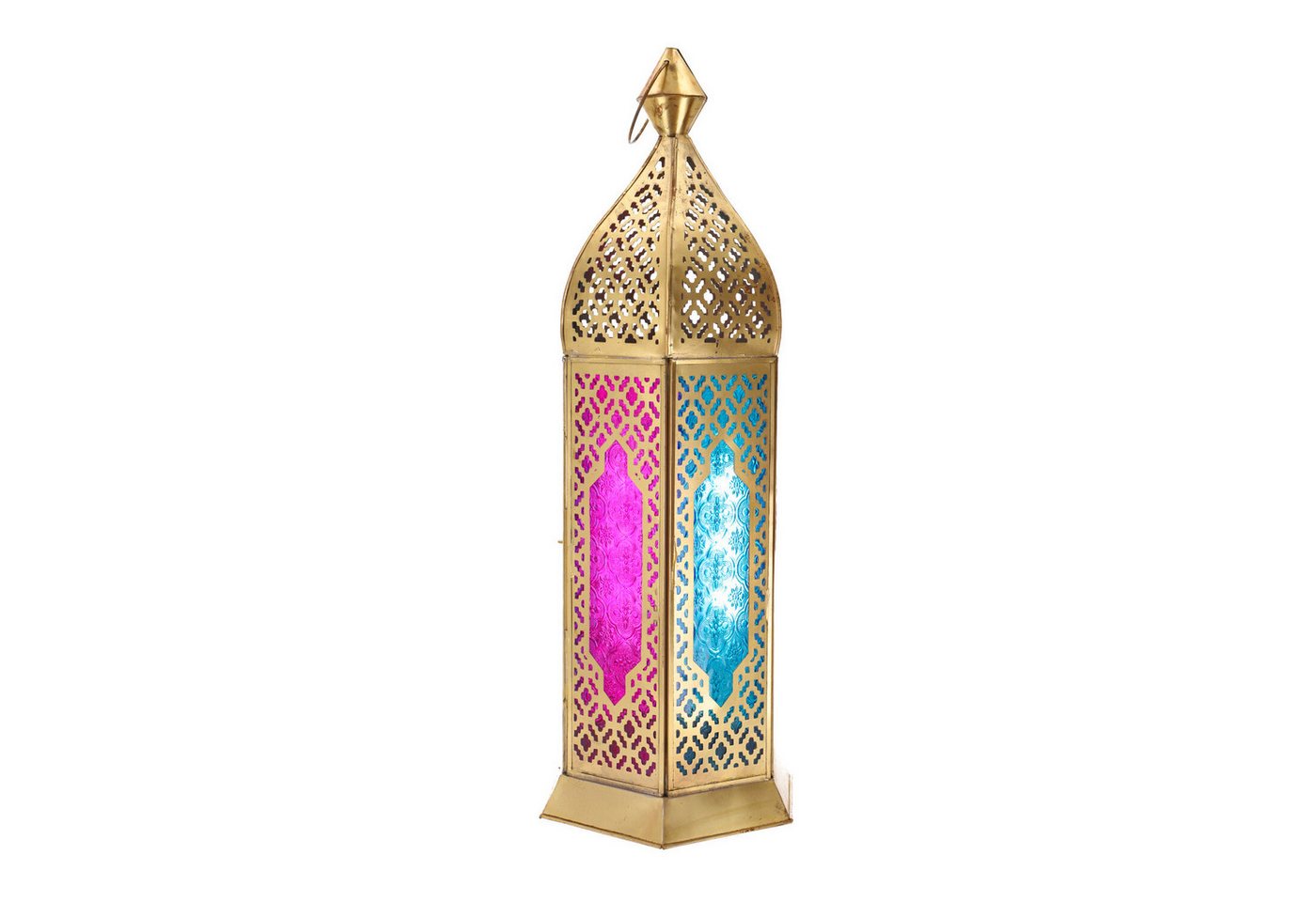 Guru-Shop Laterne Große Orientalische Metall/Glas Laterne in..
