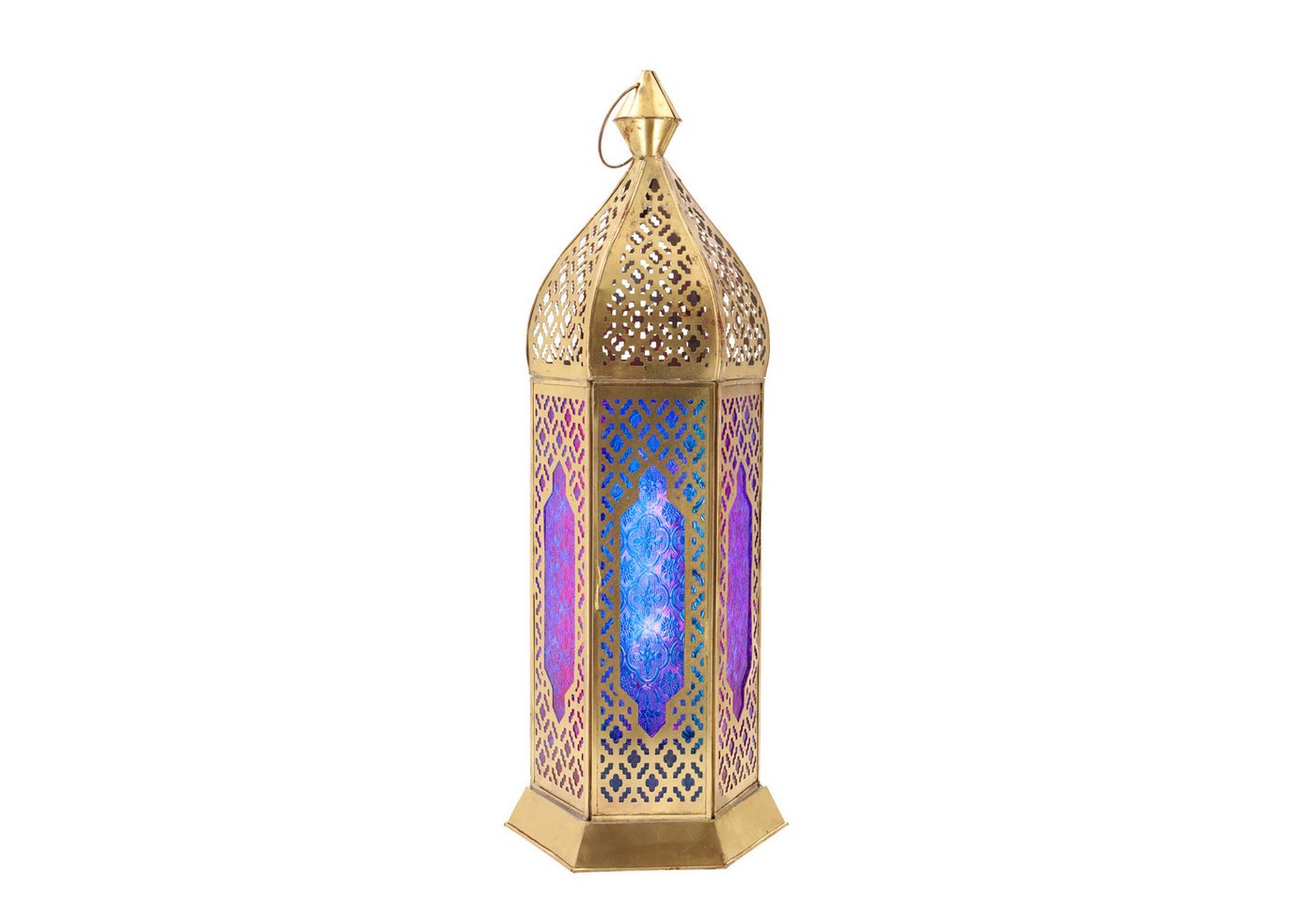 Guru-Shop Laterne Große Orientalische Metall/Glas Laterne in.. Bild 3