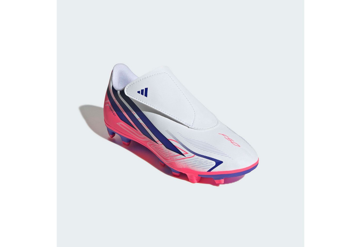 adidas Performance F50 HYPERFAST CLUB KIDS, KLETTVERSCHLUSS, FESTE BÖDEN/MULTI GROUND Fußballschuh (für Kinder & Jugendliche) für viele verschiedene Böden geeignet
