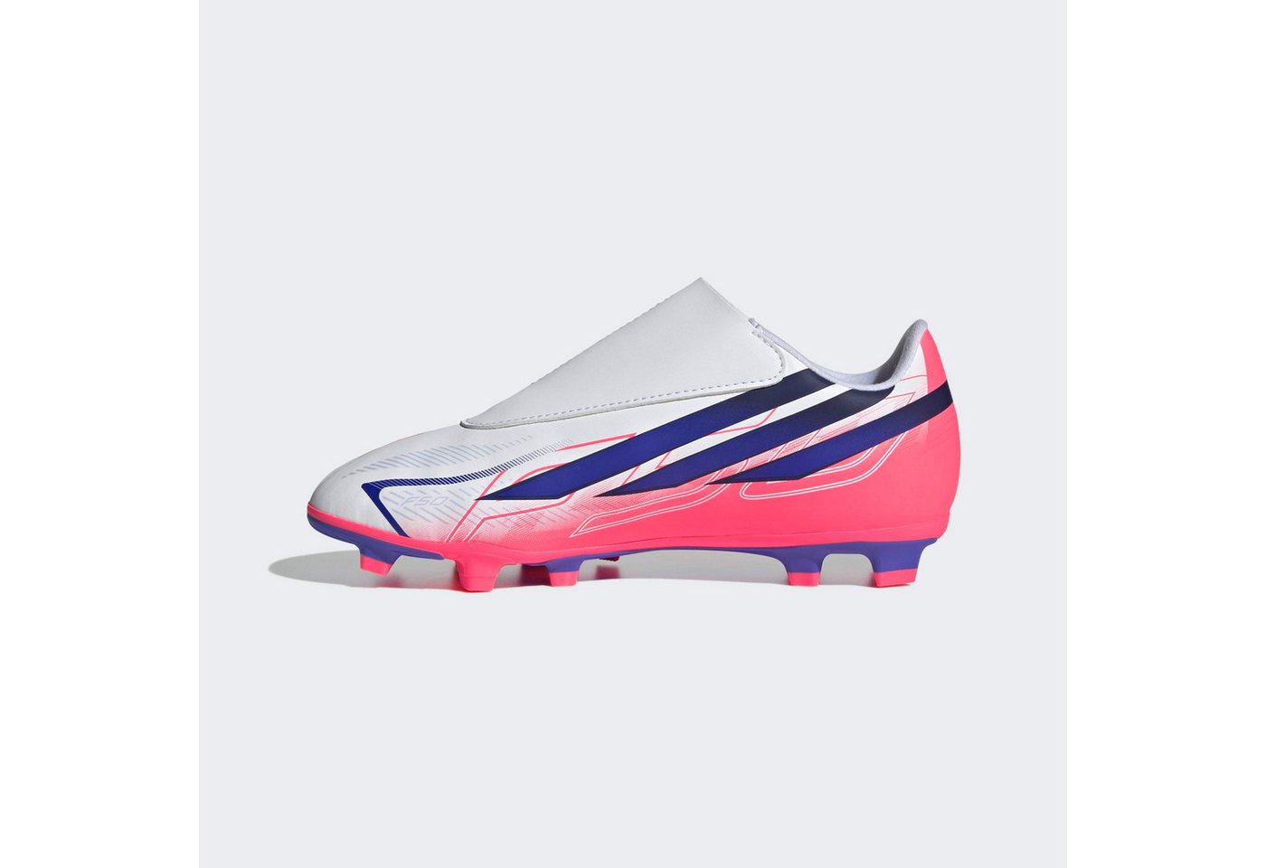 adidas Performance F50 HYPERFAST CLUB KIDS, KLETTVERSCHLUSS, FESTE BÖDEN/MULTI GROUND Fußballschuh (für Kinder & Jugendliche) für viele verschiedene Böden geeignet Bild 2