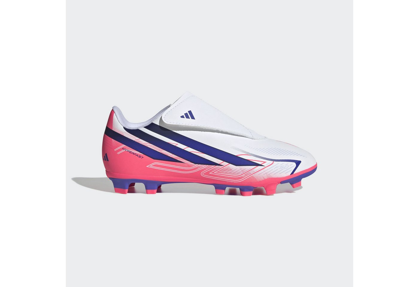 adidas Performance F50 HYPERFAST CLUB KIDS, KLETTVERSCHLUSS, FESTE BÖDEN/MULTI GROUND Fußballschuh (für Kinder & Jugendliche) für viele verschiedene Böden geeignet Bild 3