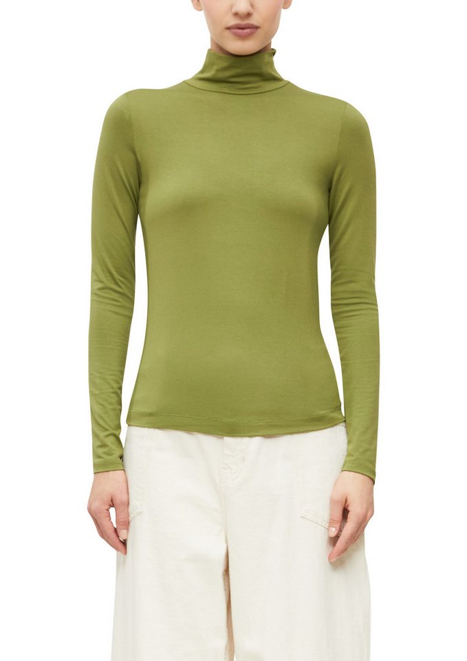 s.Oliver Rollkragenshirt Langarmshirt mit Viskose und Stretch / Unifarben Bild 2