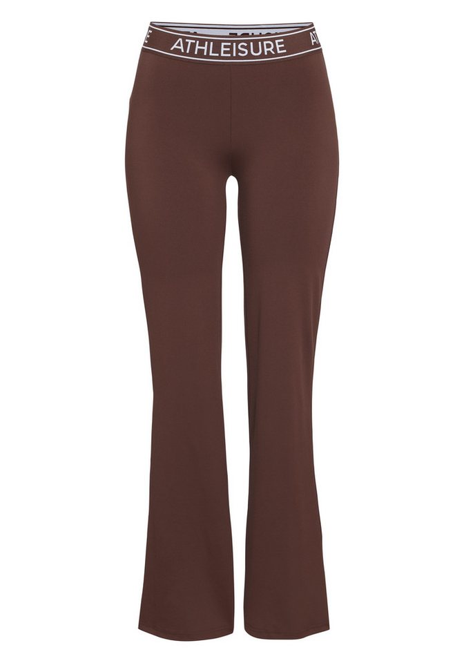 LASCANA ACTIVE Jazzpants - Flared Leggings- Sporthose- Freizeithose mit breitem Gummibund, Ideal für Sport- und Freizeit