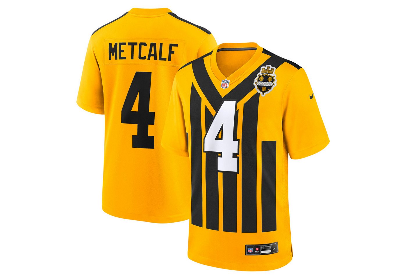 Nike Footballtrikot Nike Trikot Pittsburgh Steelers Nike Jersey Alt. Metcalf 4 Bild 2