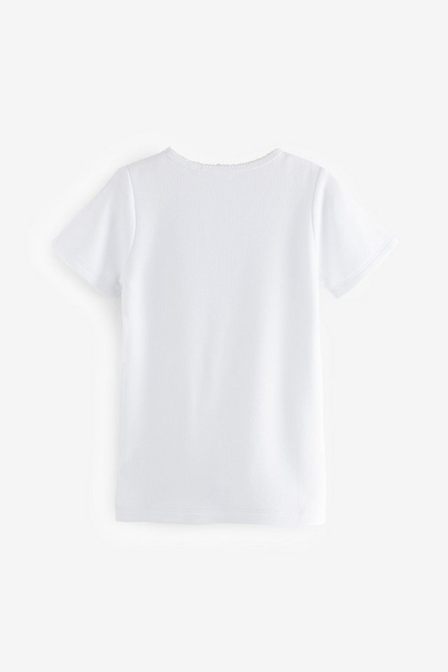 Next Thermounterhemd Thermo-T-Shirts mit Schleifenbesatz, 2er-Pack (2-St)