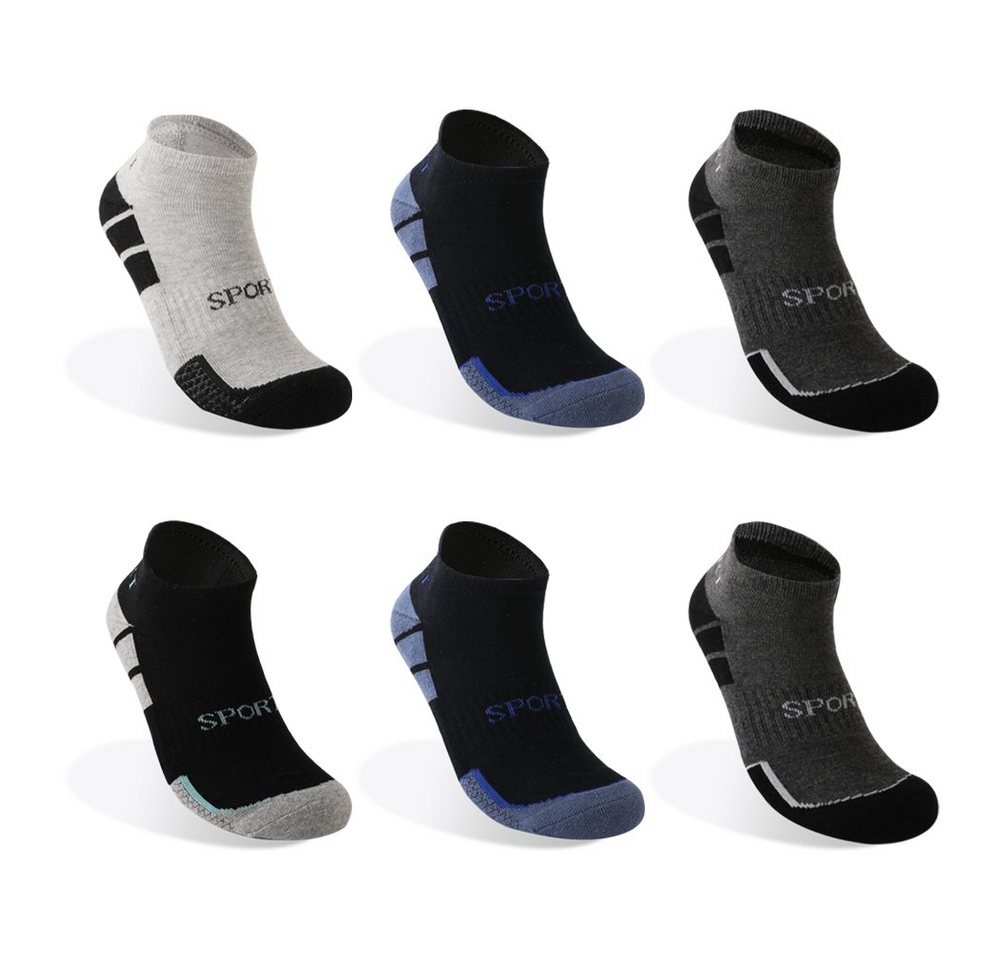 TEXEMP Thermosocken 3 - 12 Paar Thermo Socken Sneaker Kurzsocken Dicke Warme Wintersocken (Packung, 6-Paar) Wärmend - Mit Innenfrottee Bild 2