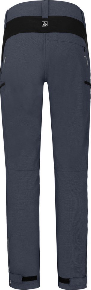 Bergson Fahrradhose VINA Damen 2in1 Radhose, mit gepolsterter Innenhose, Kurzgrößen, grau/blau Bild 2