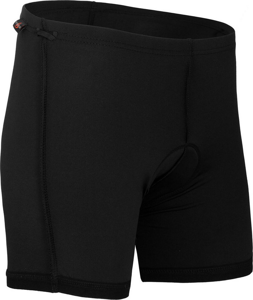 Bergson Fahrradhose VINA Damen 2in1 Radhose, mit gepolsterter Innenhose, Kurzgrößen, grau/blau Bild 5