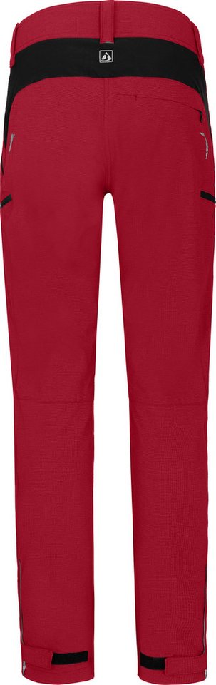 Bergson Fahrradhose VINA Damen 2in1 Radhose, mit gepolsterter Innenhose, Normalgrößen, rot Bild 2