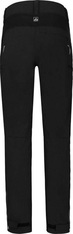 Bergson Fahrradhose VINA Damen 2in1 Radhose, mit gepolsterter Innenhose, Normalgrößen, schwarz