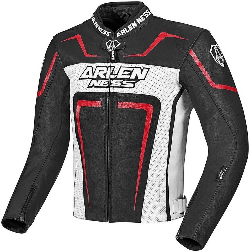 Arlen Ness Motorradjacke Motegi Motorrad Lederjacke herausnehmbares Innenfutter Bild 2