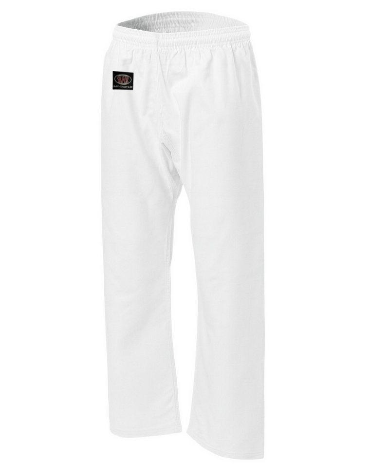BAY-Sports Sporthose Kampfsporthose TRADITIONAL BASIC 2025 Weiß Karatehose 8 UZ Baumwolle 100% Baumwolle, 8 Unzen, mittelschwer, strapazierfähig Bild 3