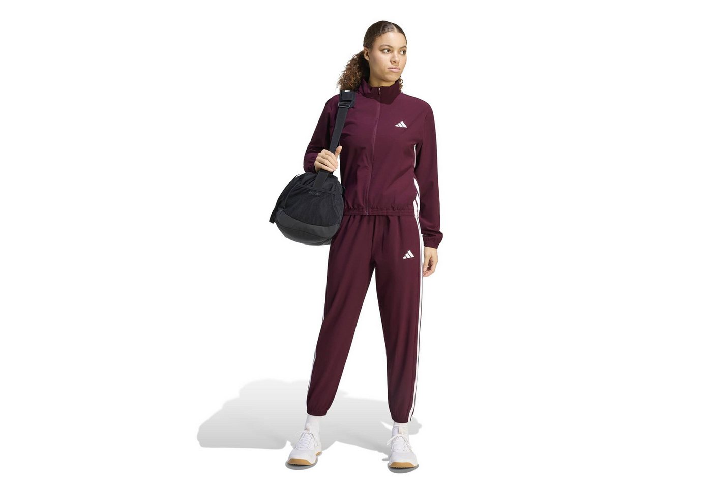 adidas Performance Trainingsjacke WE 3S WOVEN JKT MAROON/WHITE Bild 4