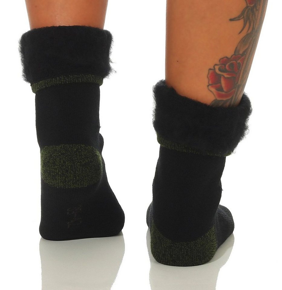 CLEO STYLE Thermosocken Thermo Socken 23 Schwarz / Tarn 43-46 Bild 4