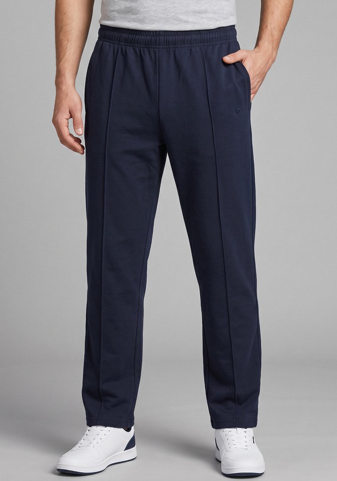 Herbold Sportswear Trainingshose Herren Freizeithose Jogginghose Frontbiese (1-tlg) Bugnaht vorne, Seitentaschen, auch Kurzgrößen