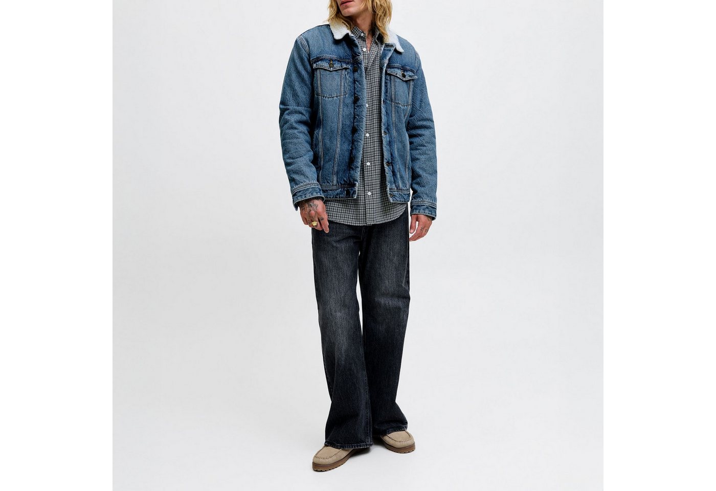 Jack & Jones Outdoorjacke JJIJEAN JJJACKET W. Sherpa AKM 024 SN innen gefüttert Bild 5