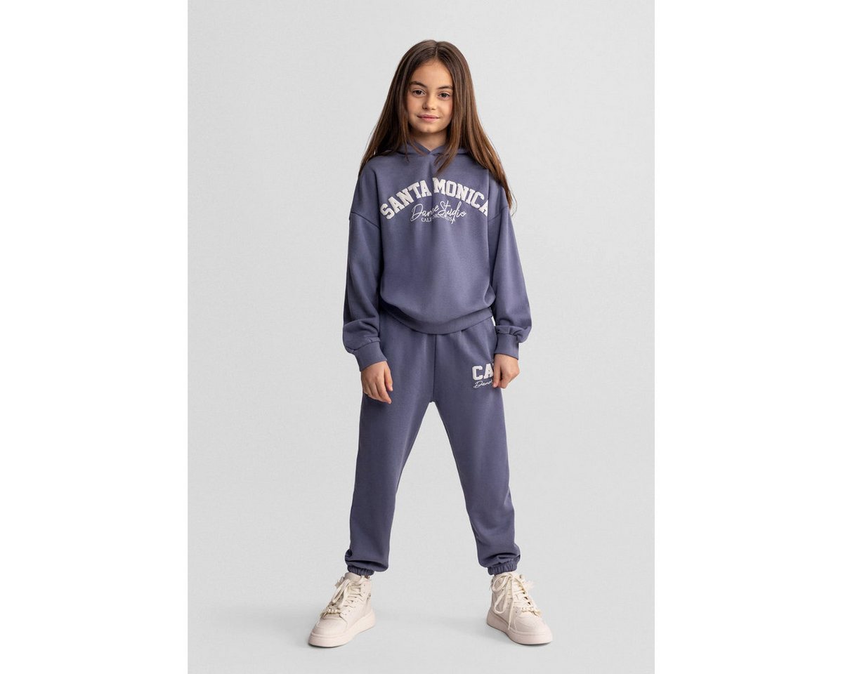 MINOTI Jogginganzug für Mädchen, Sweatanzug 2-tlg. mit Kapuze und Schriftzug (Set, 2-tlg., Hoodie, Hose) Bild 3