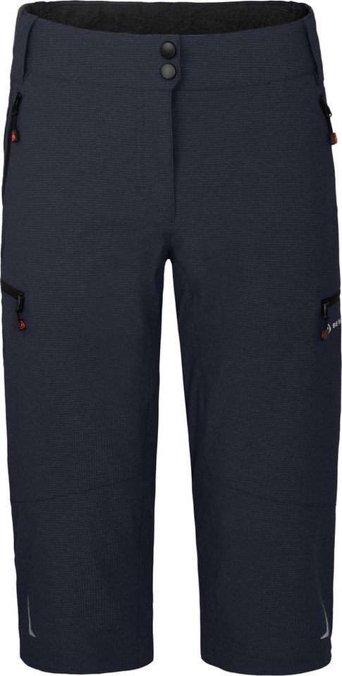 Bergson Fahrradhose VINA Capri Damen 3/4 Radhose 2in1, mit gepolsterter Innenhose, Normalgrößen, Nac Bild 5
