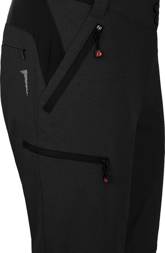 Bergson Fahrradhose VINA Capri Damen 3/4 Radhose 2in1, mit gepolsterter Innenhose, Normalgrößen, sch