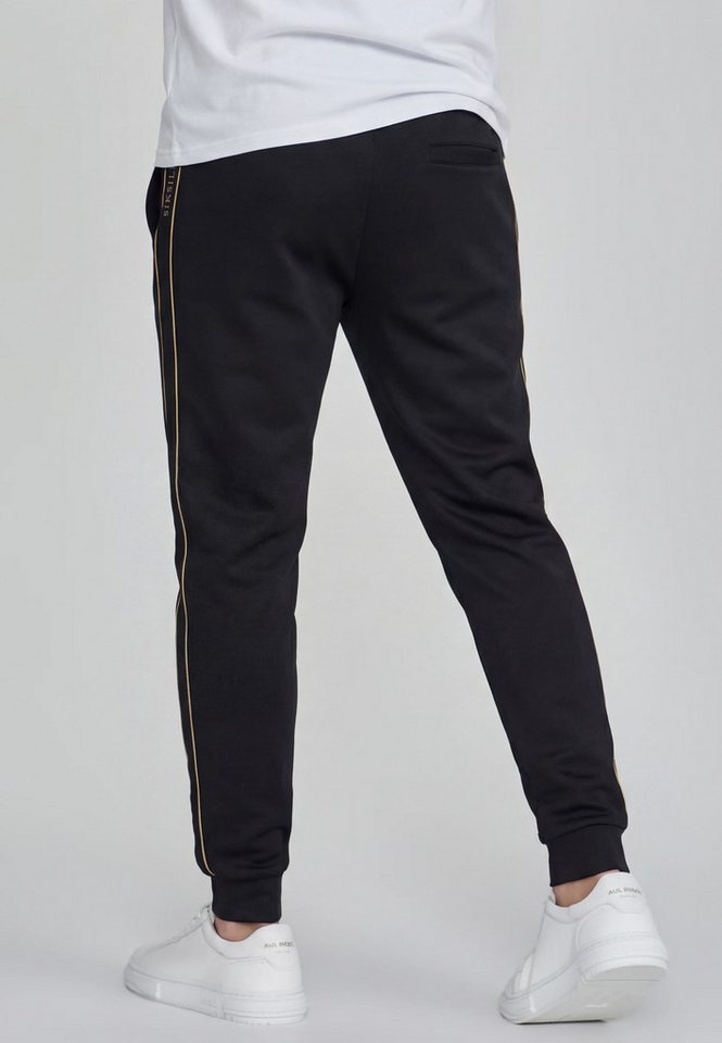 Siksilk Jogger Pants SikSilk Herren Schwarz Tapered Joggers