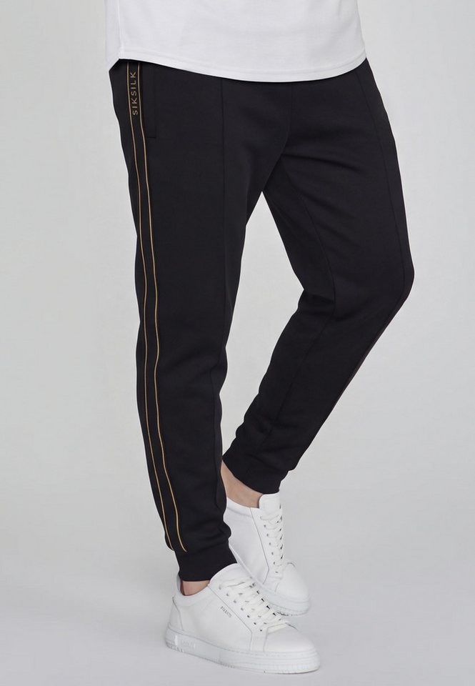 Siksilk Jogger Pants SikSilk Herren Schwarz Tapered Joggers Bild 4