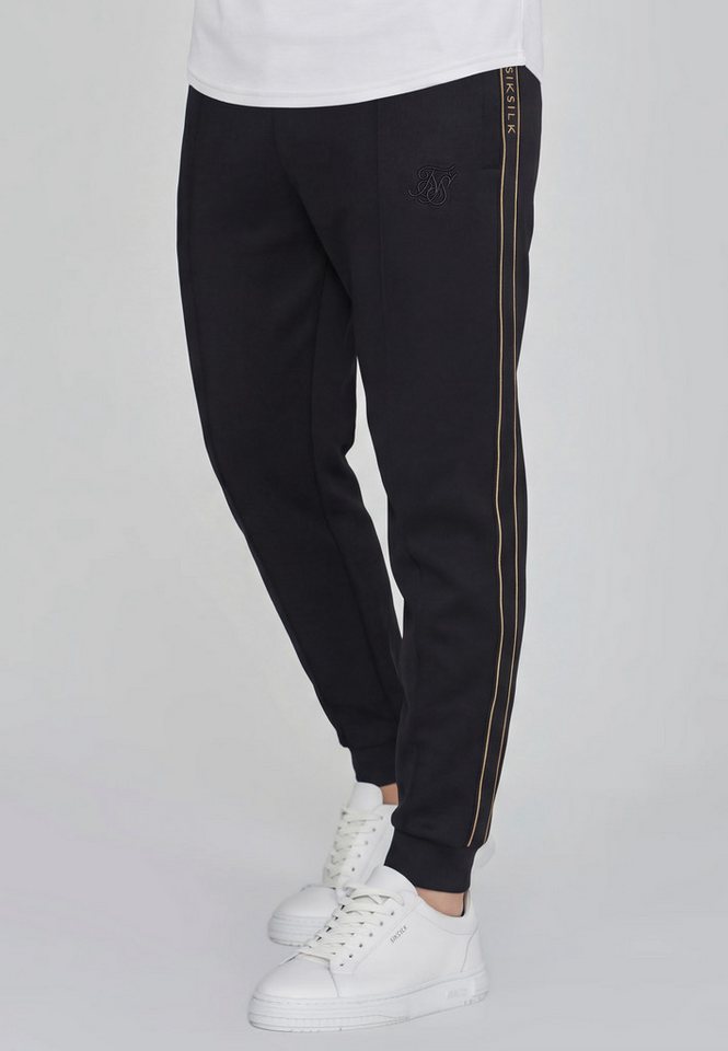 Siksilk Jogger Pants SikSilk Herren Schwarz Tapered Joggers Bild 5