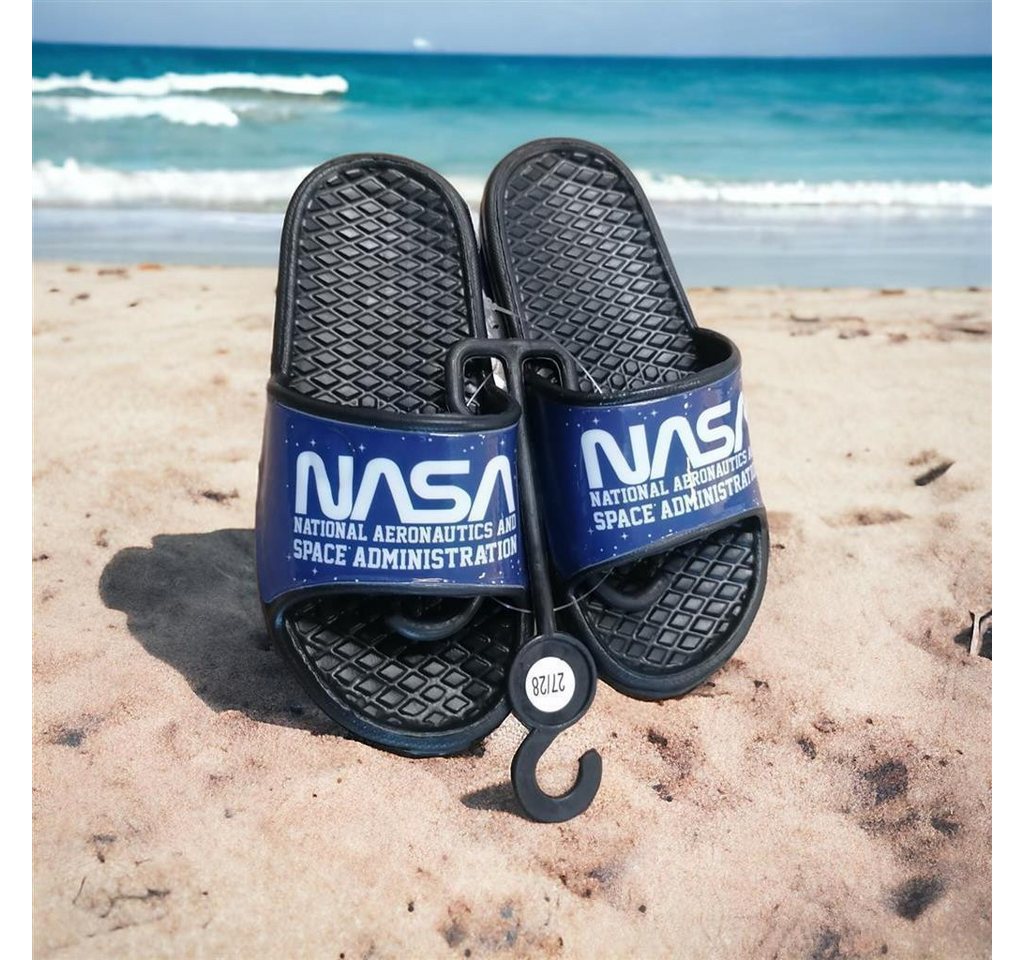 NASA Badeschuhe / Badeschlappen "NASA" mit Logoschriftzug Badeschuh