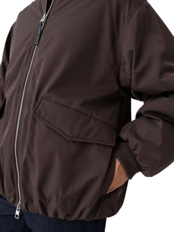 OPUS Kurzjacke braun,Outdoor,Polyester,Unifarben,Collegekragen,Langarm,Oversized Bild 2