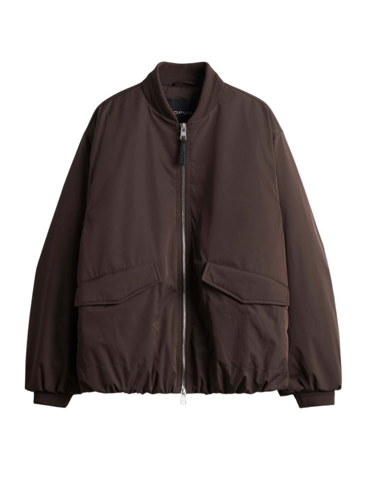 OPUS Kurzjacke braun,Outdoor,Polyester,Unifarben,Collegekragen,Langarm,Oversized Bild 4