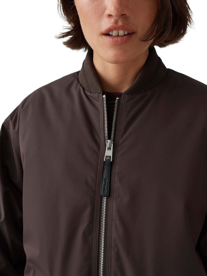 OPUS Kurzjacke braun,Outdoor,Polyester,Unifarben,Collegekragen,Langarm,Oversized Bild 5