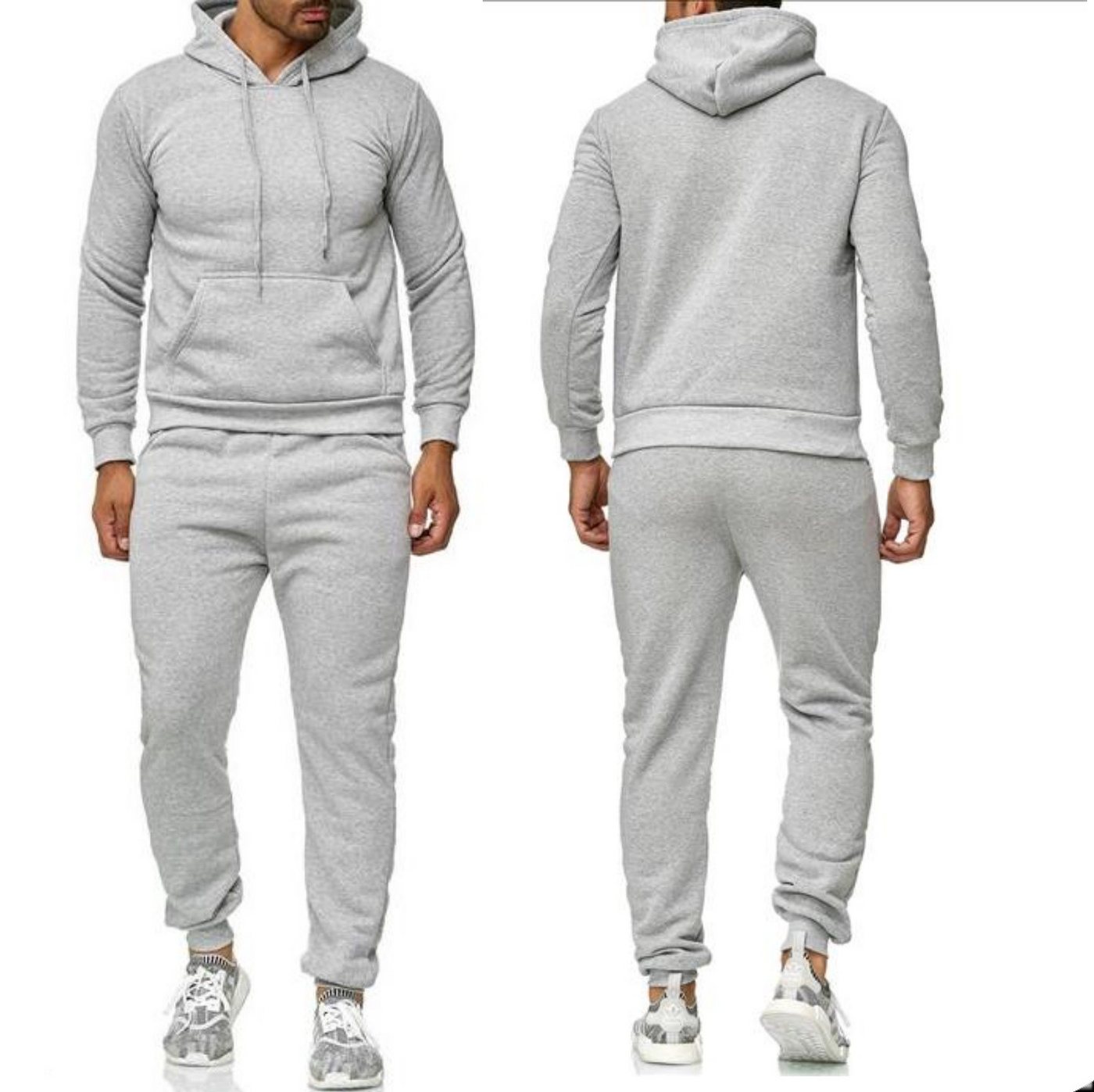 iKENNAS Sportanzug i (hoodie + hose) Grau M