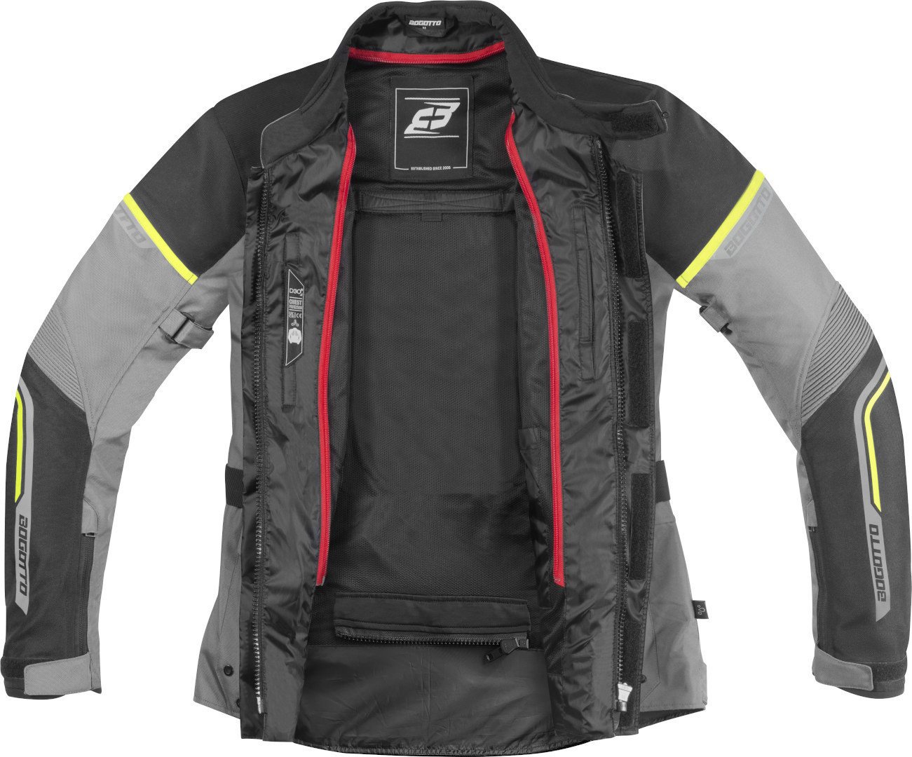 Bogotto Motorradjacke Aveno waterproof 3in1 wasserdichte Motorrad Textiljacke herausnehmbares Innenfutter,herausnehmbare Membrane,wasserdicht Bild 2