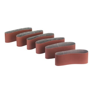 HiKOKI Schleifbänder Set 100 x 610mm P60,80,120 Rot 6-teilig