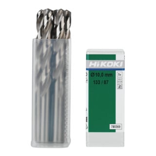 HiKOKI Metallbohrer HSS-G DIN 338 9,0 x 81/125 mm Set 5-teilig