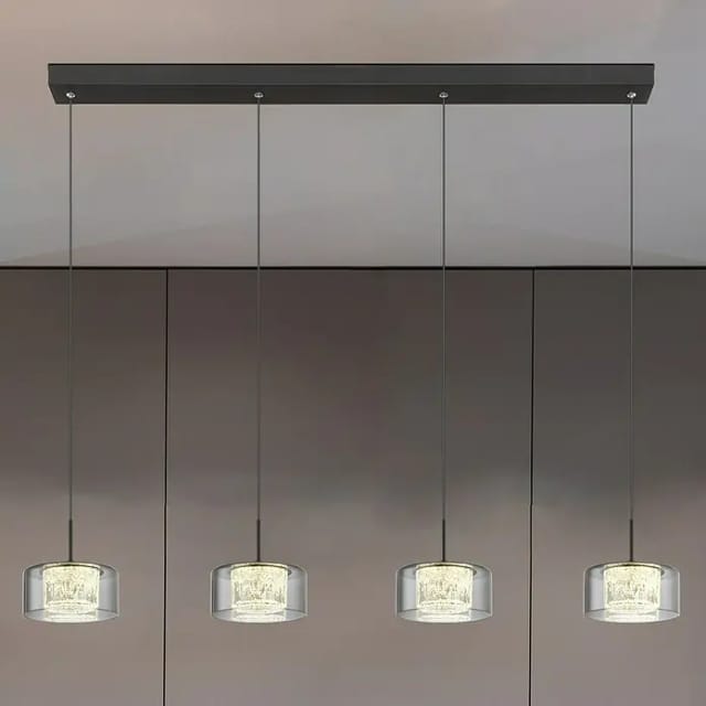 Globo - Hängeleuchte - Fogsy - Schwarz - Glas - Große