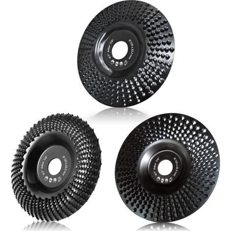 Xepho 125-mm-holzschleifscheibe Für Holzschnitzereien, 3-teiliges Set Zum Formen, Schleifen Und Trennen. Scheiben Für Winkelschleifer.