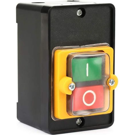 Xepho Maschinenschalter, Ac 220 V/380 V, 10 A Drucktaster, Maschinenschalter Für Maschinen Und Anlagen, Wasserdichter Ein-/ausschalter