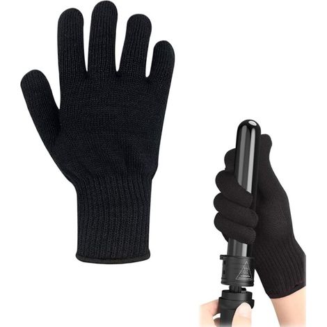 Xepho Professionelle Hitzebeständige Handschuhe, Hitzeschutzhandschuhe, Verbrennungsschutzhandschuhe, Hitzeschutzhandschuhe Für Friseure (22 Cm)