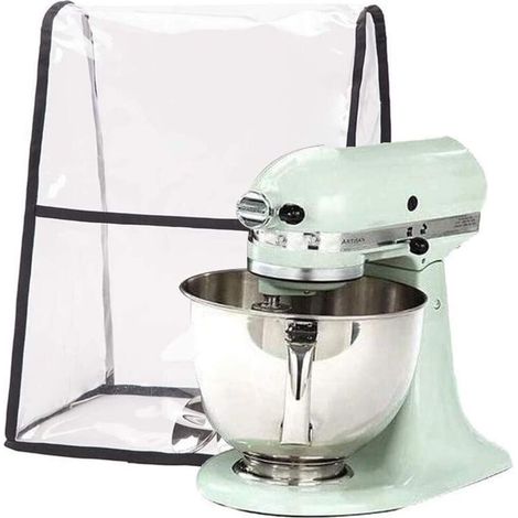 Xepho Transparenter Mixerdeckel, Große Ausführung Mit Aufbewahrungstasche, Kompatibel Mit Kitchenaid Mixern Von 4,5 Bis 6 Litern, Passend Für Alle Modelle Mit Kippbarem Kopf Und