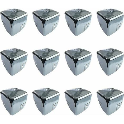 Vurahome - Protection Pour Meubles Protecteurs D'Angle En Métal Protection Coin De Table 12 Pièces Équerres De Protecteur D'Angle Métal Edge Protège Coins Pour Tables Et Meubles Pointus