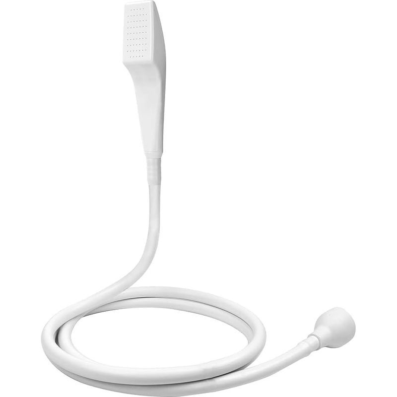1.5 Mètres Douchette Pour Mélangeur En Plastique, Wc Douchette Lavabo Universelle - Douchette Tuyau Lavabo Adaptable Sur Robinet - Douchette Coiffure À Domicile - Douchette Spécial Robine (blanc)